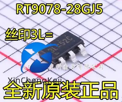 

50pcs original new RT9078-28GJ5 silk screen 3L low pressure differential linear stable terminal TSOT-23-5