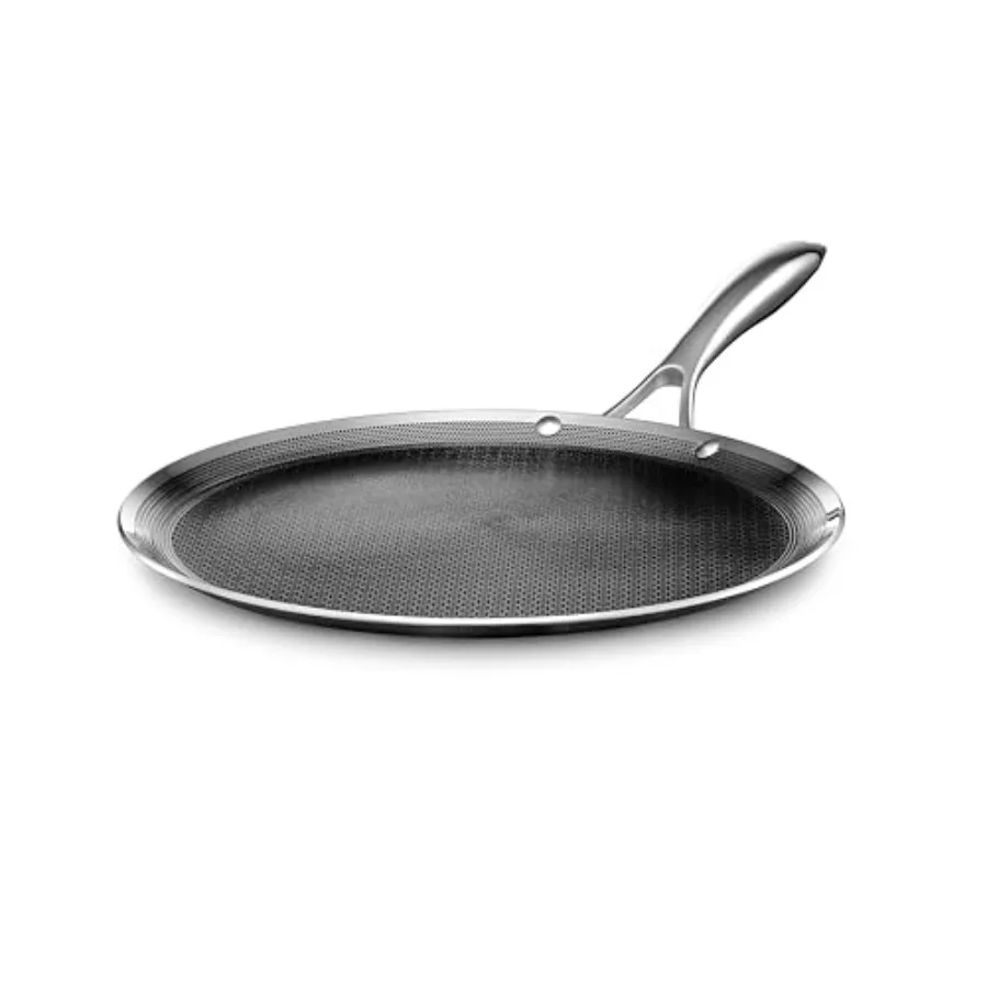 

Hybrid Nonstick Griddle Pan, Stay-Cool Handle, Dishwasher-Friendly, Oven-Safe Up to 900°F, Induction Ready, Compatible with All