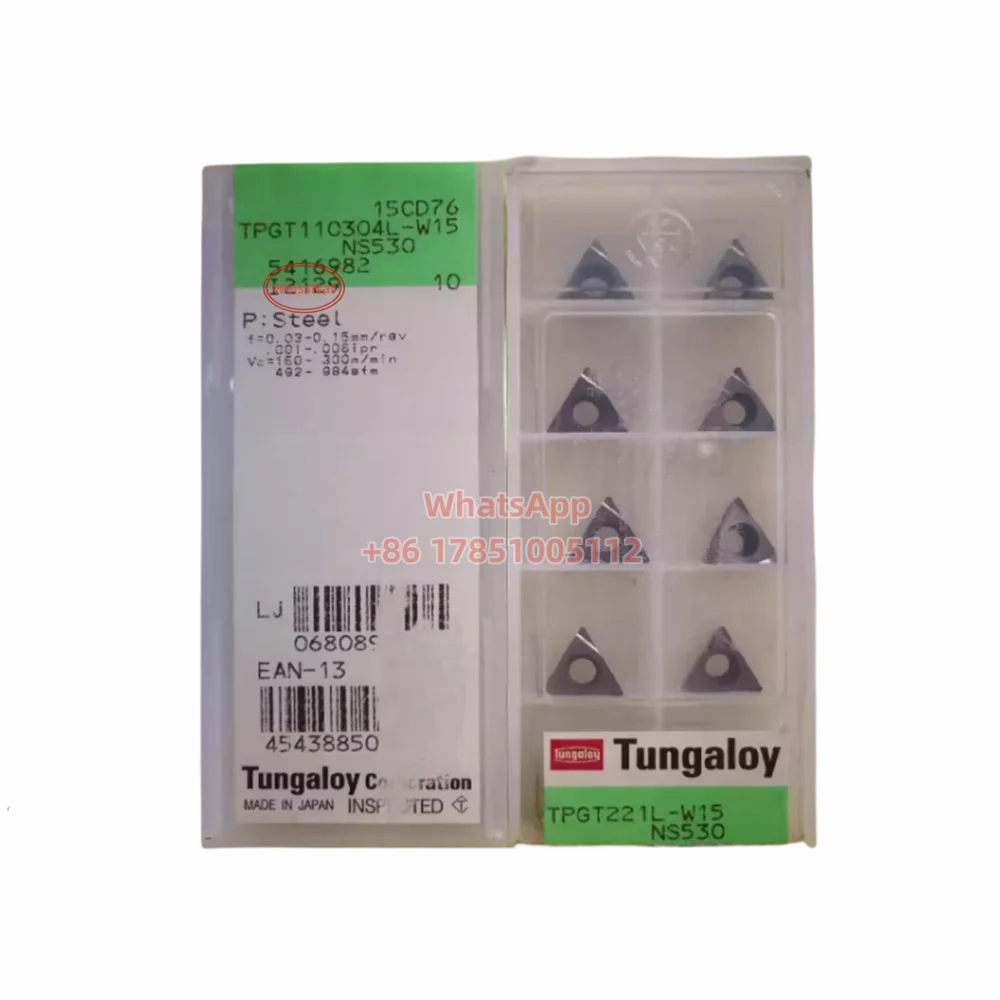 TUNGALOY TPGT080202 TPGT080204 TPGT090204 TPGT110302 TPGT110304 TPGT130304L-W08 L-W15 NS530 Carbide Insert  TPGT Inserts