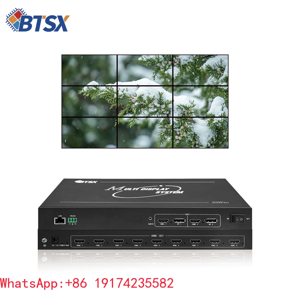 2x3 Multi-Monitor Display Expander Wider Field Vision TVwall Controller 9 Screen Any Layout Surveillance Multi-Screen Expander
