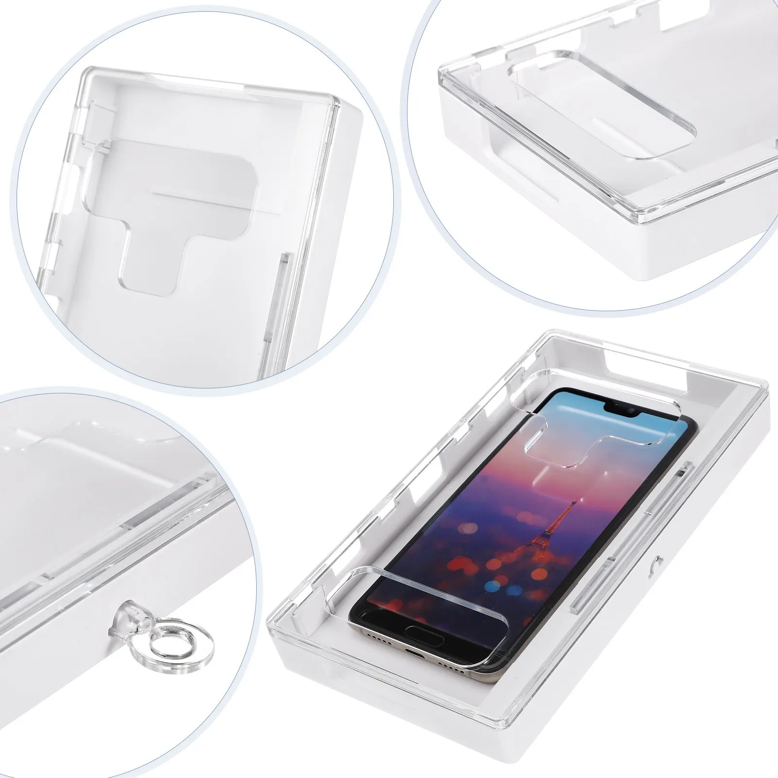 Smartphone Lock Box Transparent Time Management Box for Improve Sleep Quality Parent Relationship Portable