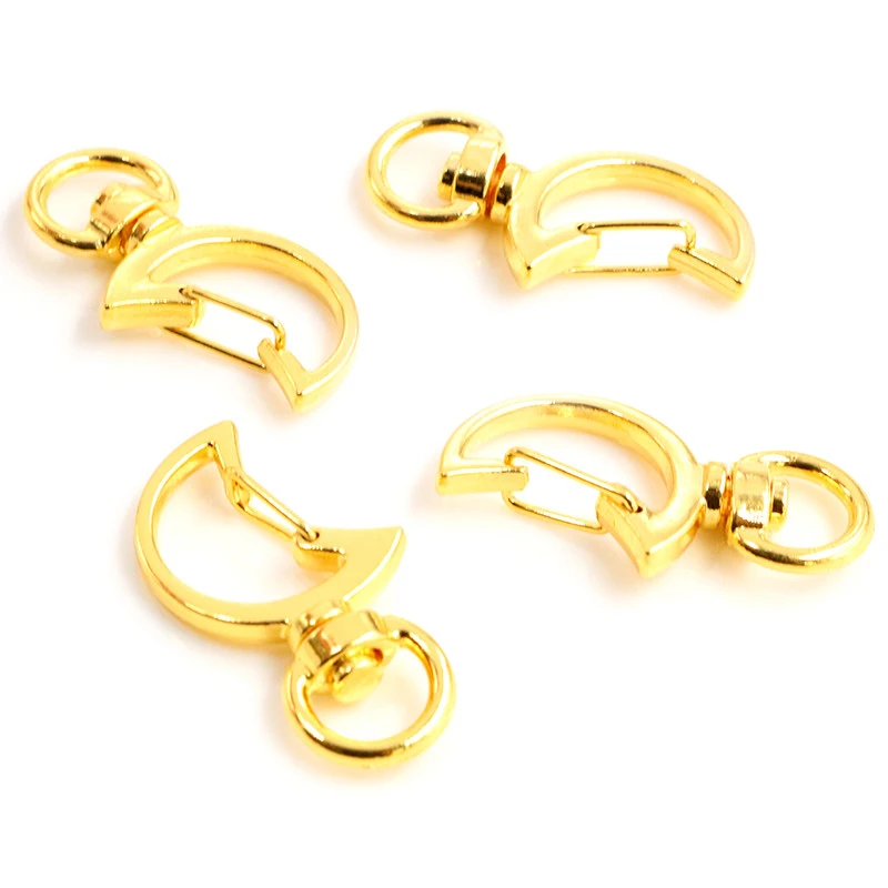 Cat Heart Snap Hook Clips, 10pcs Keychain Supplies