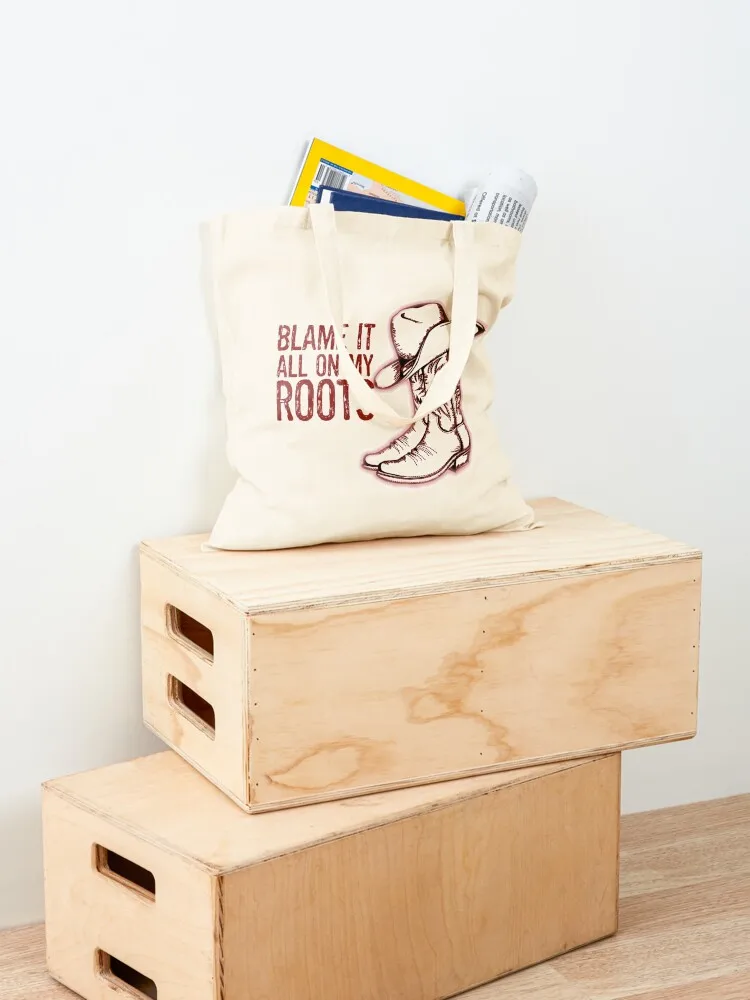 ألومني كل جذور بلدي باللون الأحمر حقيبة حمل للمتسوقين حقائب كبيرة للنساء حقيبة تسوق نسائية حقائب حمل جمالية