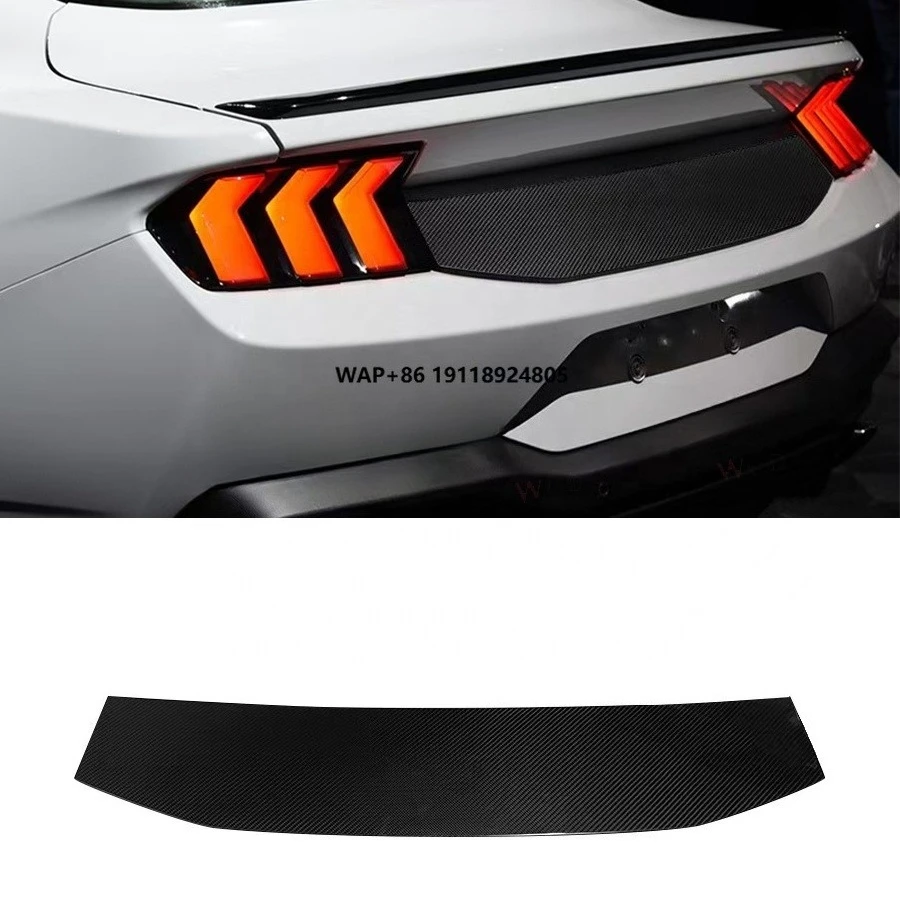

Carbon Fiber Rear Deck Lid Cover Rear Trunk Trim Panel for Mustang 2024+ Car Rear Trunk Cover Trim Exterior Parts