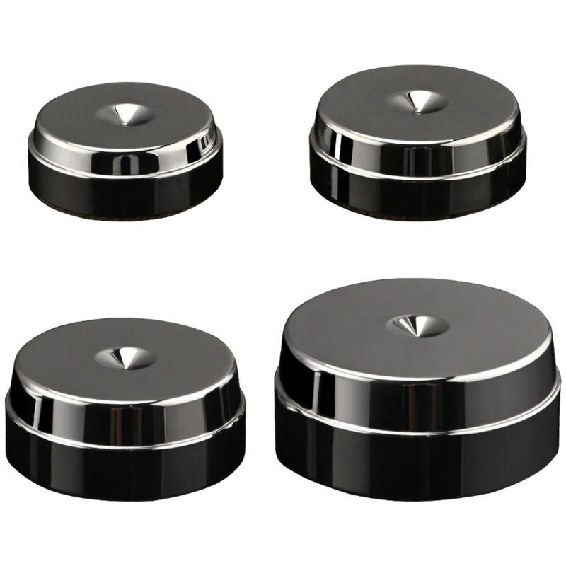 Stainless Steel AntiVibration Speakers Spikes, Shock Absorbing Pad for Sound Equipment Stability