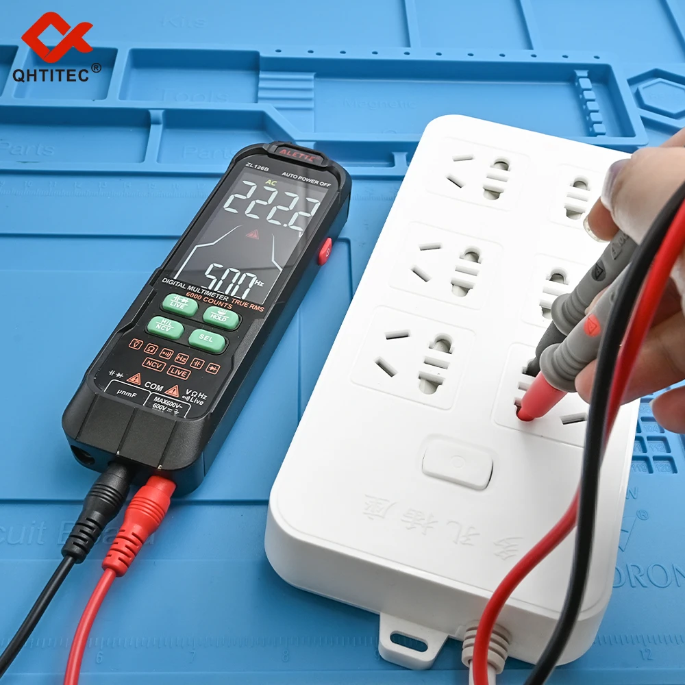 

USB Multifunction Digital Multimeter AC & DC Voltage & Current, Resistive Capacitance True RMS, Rechargeable Multimeter