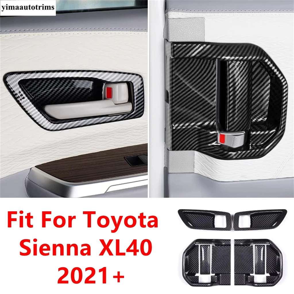 

Car Inner Door Front Rear Handle Bowl Frame Cover Trim Stainless Steel Accessories Interior For Toyota Sienna XL40 2021 - 2025