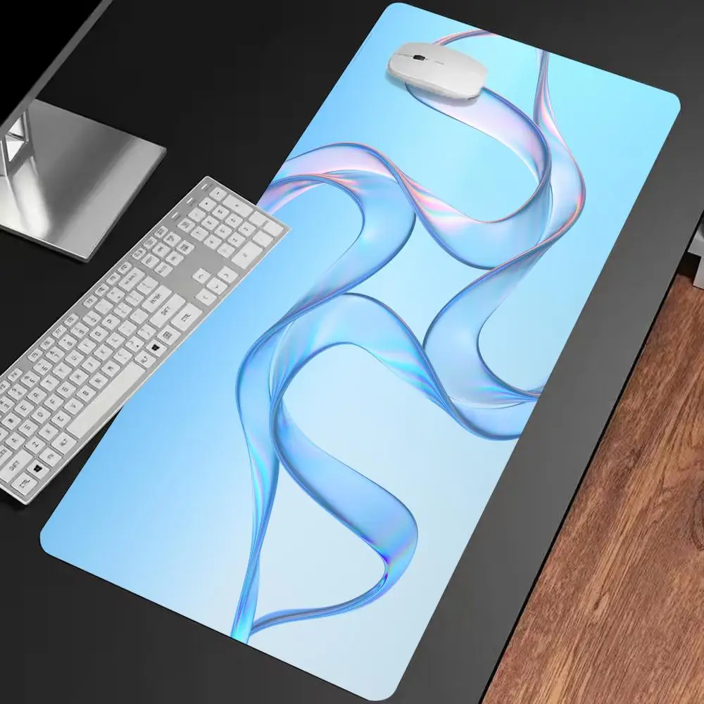 

Коврик для мыши с переливающейся лентой, многоразмерный нескользящий игровой коврик для мыши, геймерский коврик для киберспорта, игровой механический коврик для клавиатуры XXL, настольный коврик