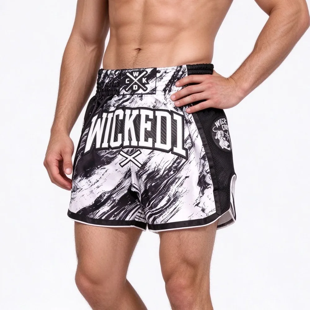 Liquidación a Bajo Precio (Mientras Duren las Existencias) Pantalones de Muay Thai, Pantalones Cortos de Combate, Pantalones Cortos de Boxeo para Entrenamiento de Fitness y Sanda