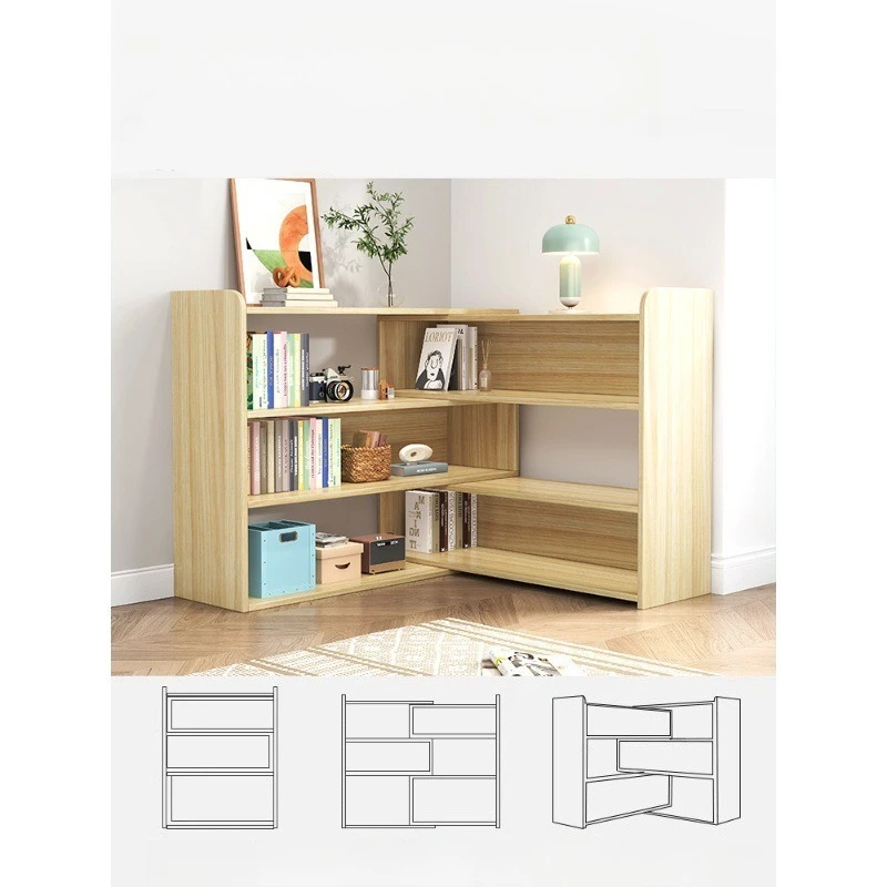 

Solid wood children's bookshelf floor-to-ceiling simple bookcase shelf living room locker multi-layer