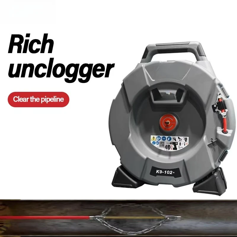 RIDGID K9-102  Sewer Cleaning Machine  Flexible Shaft Bathroom Pipe Unclogging 30-50mm Pipe Unclogger