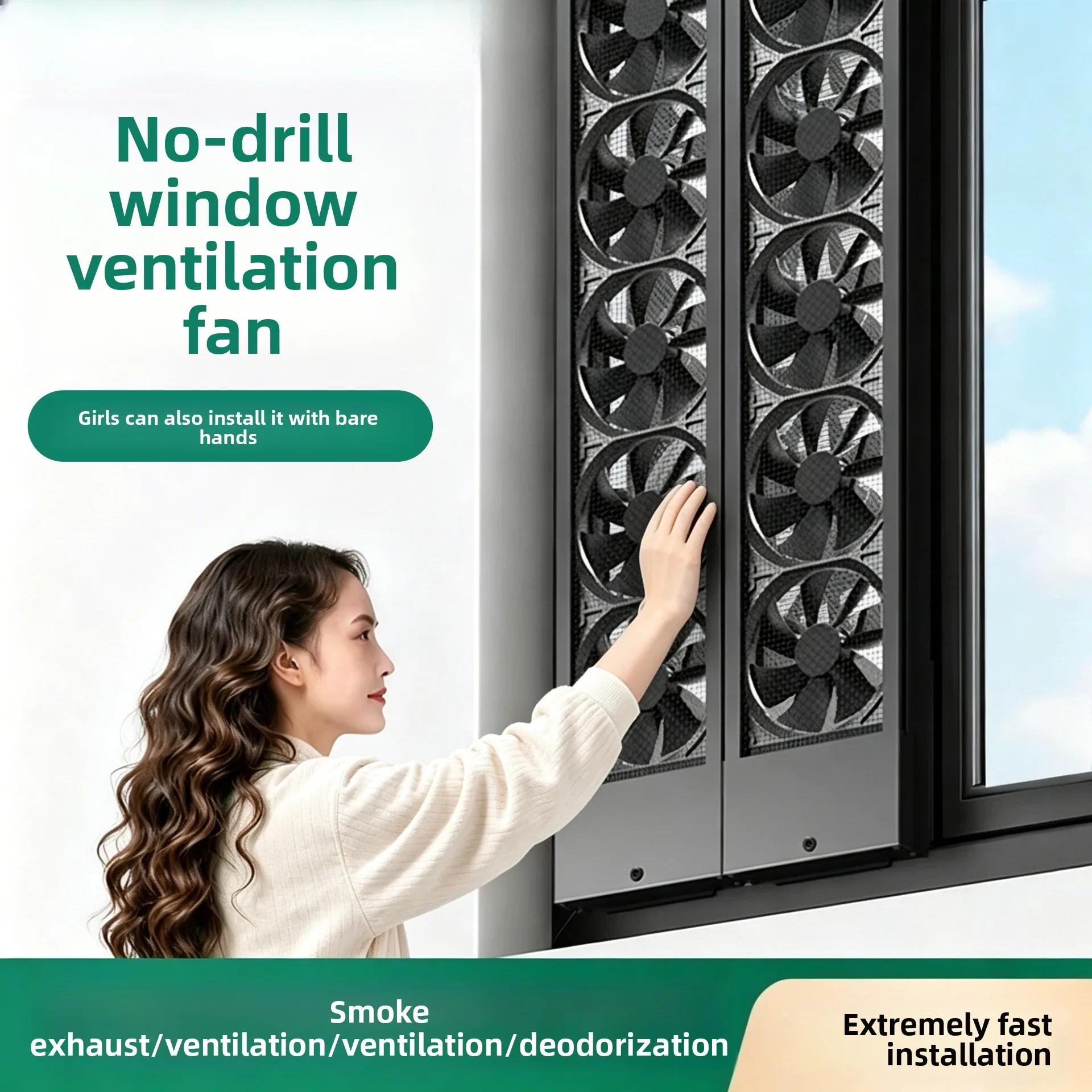 Tool-Free Window Exhaust Fan – - Home Bathroom Exhaust Fan recension och pris