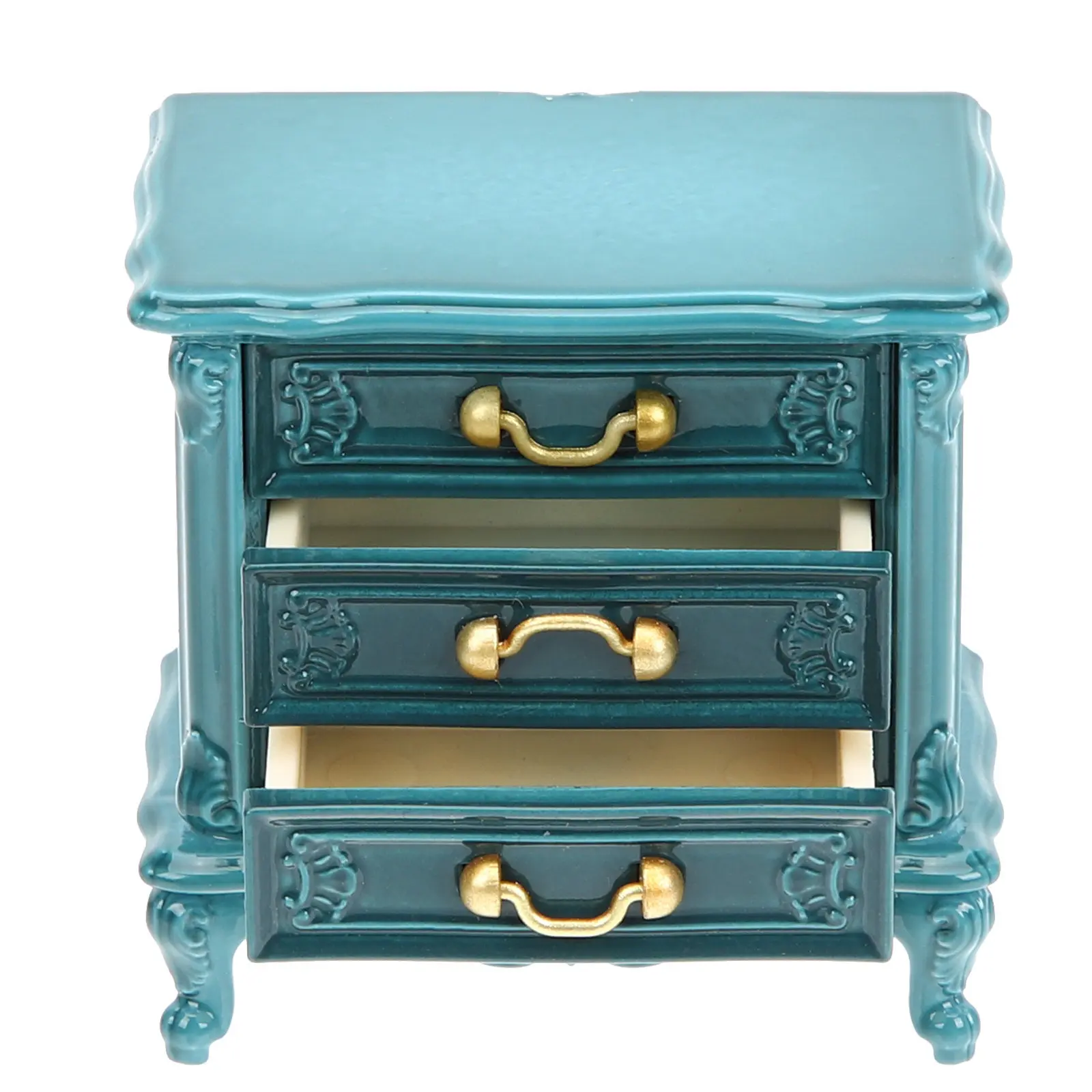 

Miniature Nightstand for Mini House 1:12 Scale Plastic Bedside Table Exquisite Design Vivid Detail Realistic Mini House