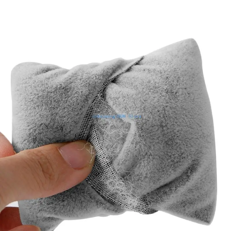 

85LF Бархатная подушка-браслет Подушка для часов Черно-серая подушка для демонстрации ювелирных изделий Реквизит Подушка