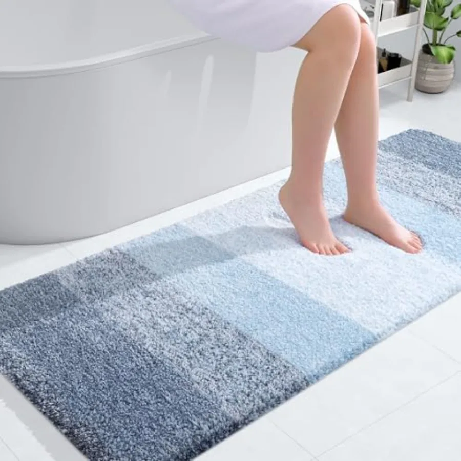 

Large Bathroom Rugs Mat 50x30 Extra Soft Absorbent Microfiber Bath Rugs Rubber Backing Quick Dry Machine Washable Bath Mats for