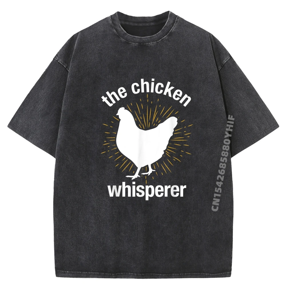 

Пустая футболка Chicken Whisperer Farmer, мужская рубашка из 100% хлопка, рубашки с рисунком, мужская забавная стираная одежда