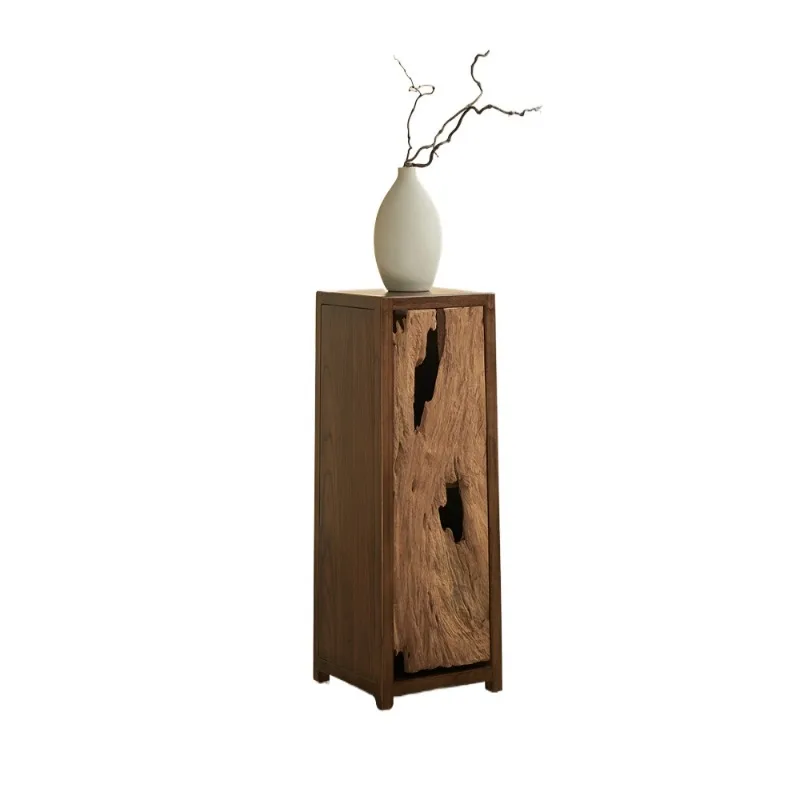 

Ваби-саби ветер старая деревянная полка состаренный деревянный шкаф, легкая роскошная высококачественная подставка для цветов из цельного дерева с цветочными сторонами