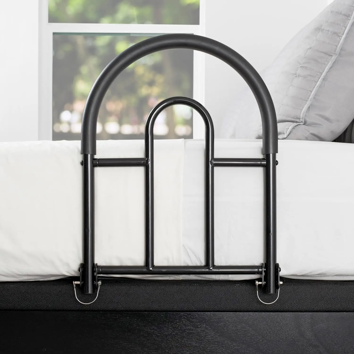 Bed Rail Advantage Traveler, Bariatric Folding Bed Grab Bar with Pouch for Adults, Seniors, and Elderly, Portable Travel Bed Saf