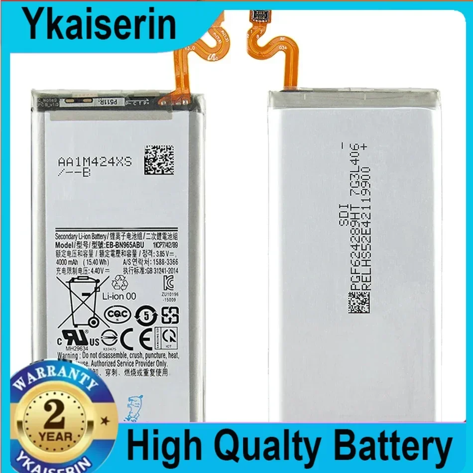 New Replacement Battery EB-BN965ABU For Samsung Galaxy Note9 Note 9 SM-N9600 N960F N960U N960N N960W SM-N960X 4000mAh