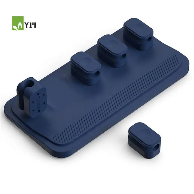 AY14 -1 PCS Magnetic Cable Holder Cables, Other Wires, Sticks To Wood, Marble, Metal, Glass (Blue)