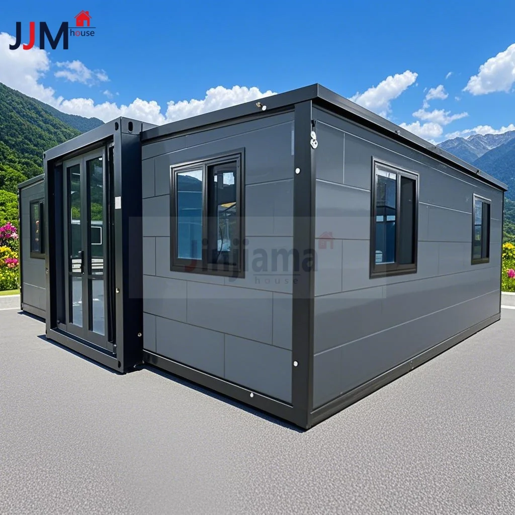 Customized 20FT Luxury Predfabricated Steel Container House Australia 2 Bedroom Granny Flat Full Bathroom Expandable Office Buil