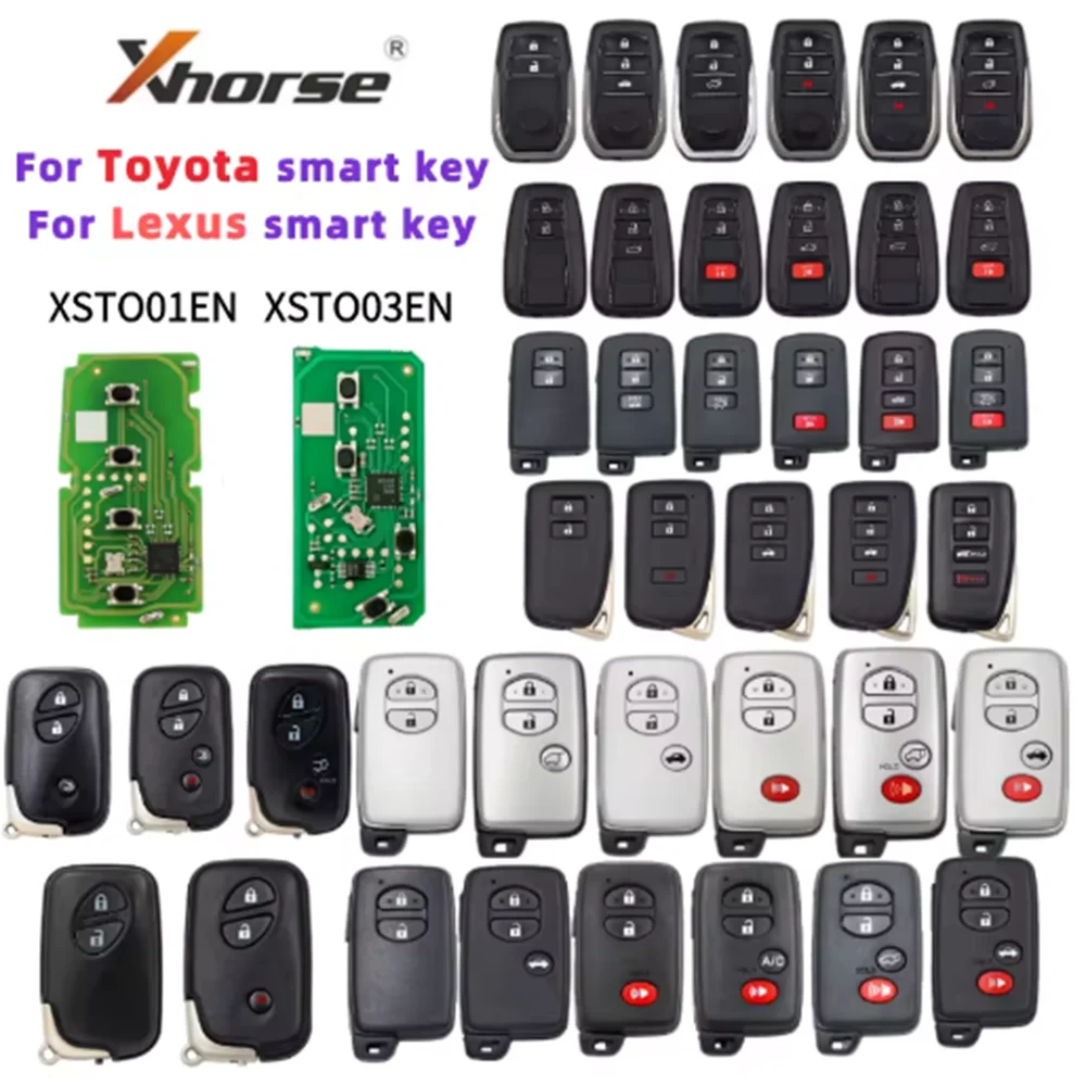 Global Xhorse VVDI XM38 Smart Key XSTO01EN XSTO01EN Remote Key 8A 4D 4A BA Chip for Toyota Lexus Updated Version Support 312-433