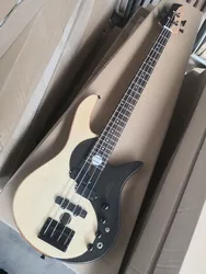 Yin and yang 4 strings ASH body  Electric Bass Guitar with Rosewood Fingerboard Black hardware,Offer customized