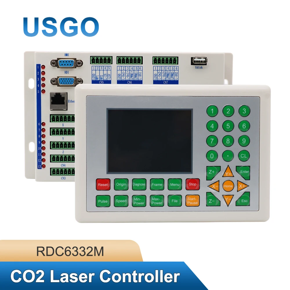 

Контроллер для лазерной резки металла и неметаллов USGO Ruida RDC6332M для гибридных лазерных гравировальных и режущих станков