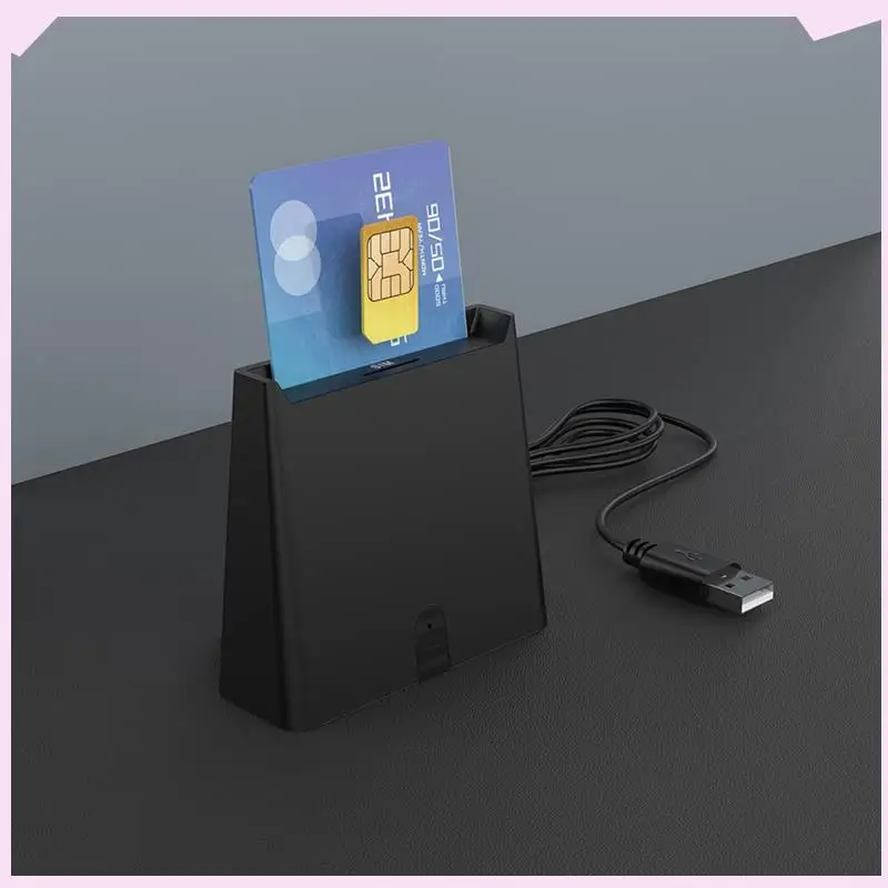 B24B USB Smart Card Reader ISO7816 Chip For Bank Card ID Card Class A, Class B And Class C (5V, 3V And 1.8V) Smart Cards