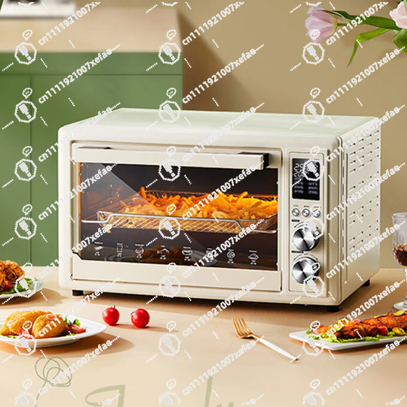 32L Stainless Steel Smart Electric Oven Air Fryer Household Multifunctional Roaster