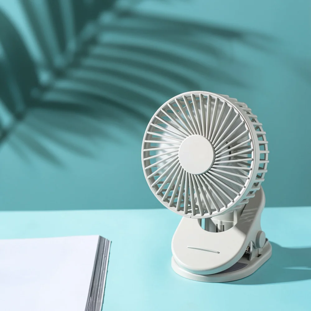 Mini Desk Clip Fan For For Xinjingwei Portable Handheld Cooler USB Rechargeable Quiet Air Fan Student Office Bedside Tool