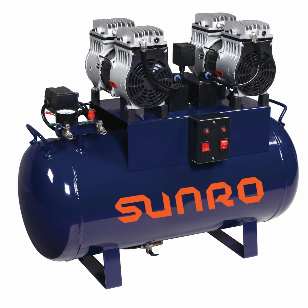 

60L quiet oil free silent den tal medical air compressor one to four air compressor