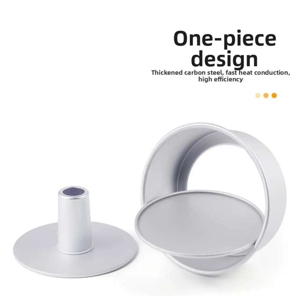 Banquet Desserts Chiffon Tube Pan Energy Efficient Baking Non-stick Coating Anodized Aluminum Alloy For Chiffon Cake