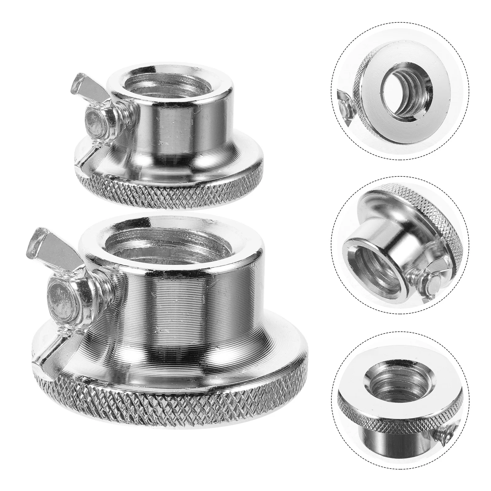 2 PCS Dumbbell Collars Barbell Hex Nut Weight Clamps Barbell- Lock Screw Dumbells Replace