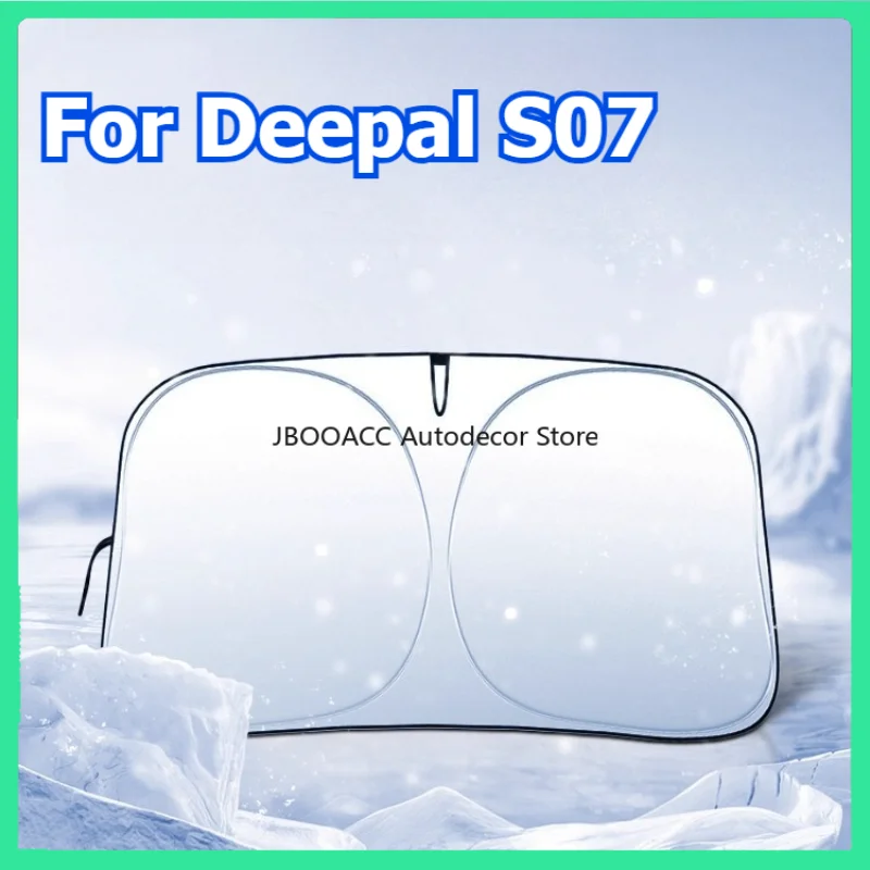New For Deepal S07 New Windshield Sun Shade 5 Layers Nano Coating Window Shade Foldable Front Windscreen Sunshade UV Protection