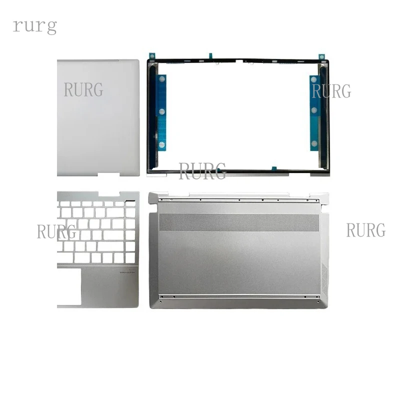 R+  Brand new for HP ENVY X360 13-AY TPN-C147 LCD Back cover palm rest bottom shell Silver