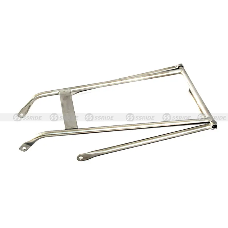 55RIDE Titanium Alloy Folding Bicycle Rear Cargo Rack Tail Shelf Holder Portable Luggage Carrier for Cycling Trips