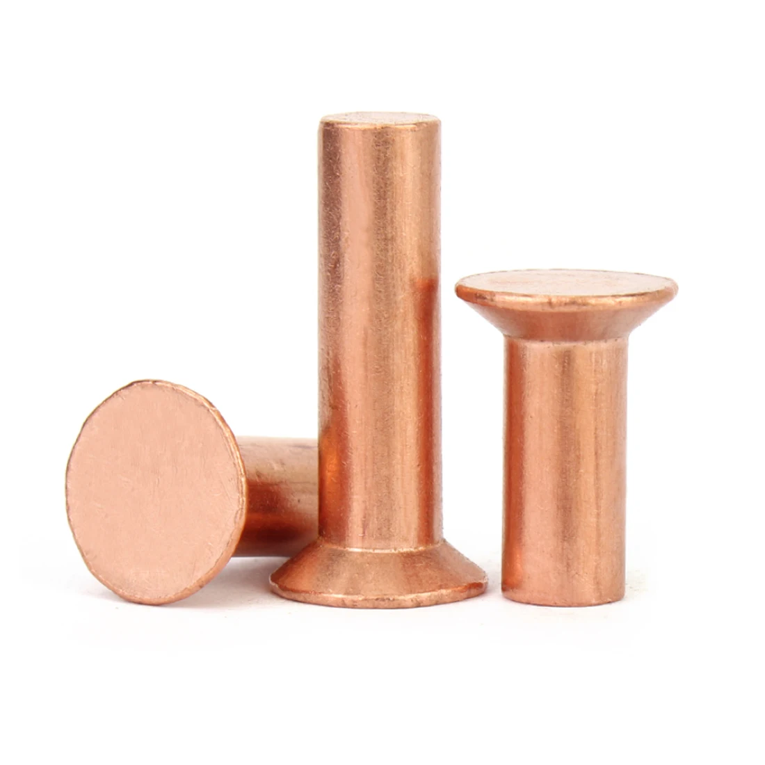 Rivetti a testa svasata in rame massiccio DIN 661 2mm 2.5mm 3mm 4mm 5mm 6mm 8mm Rivetto