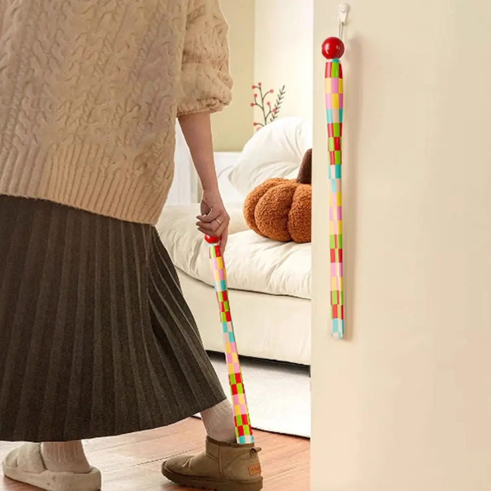 

Портативный эргономичный рожок для обуви с длинной ручкой и изогнутым крючком, разноцветный, прочный, для путешествий