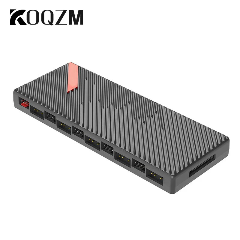 10-port 4Pin PWM ARGB Ports And 10-port 3Pin 5v Hub Splitter Controller Magnetic Universal PC Regulator PC Case Cooling Fan Hub