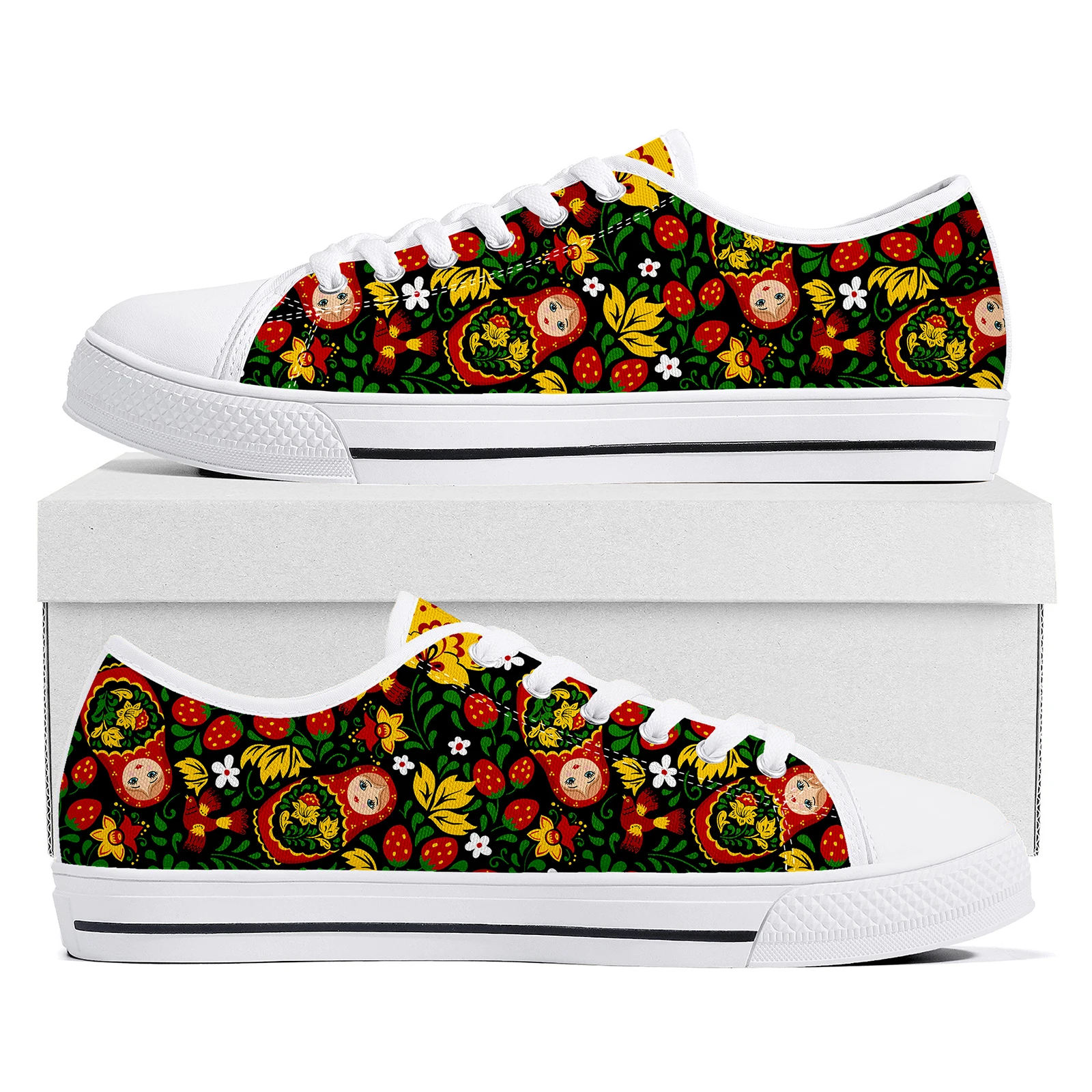 

Matryoshka Doll Russia Memory Foam Low Top High Quality Sneakers Mens Womens Teenager Tailor-made Canvas Sneaker Couple Shoes