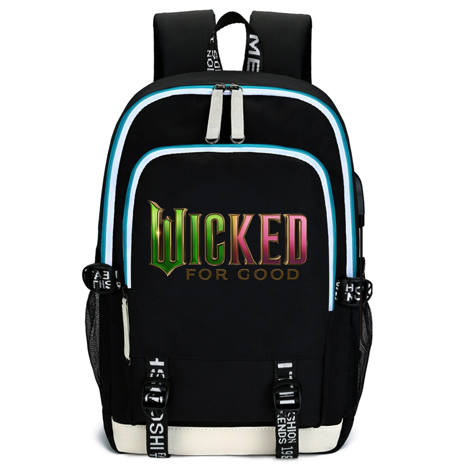 حقيبة ظهر للكمبيوتر المحمول من Wicked For Good Movie لعام 2025 للمراهقين والأولاد والبنات حقيبة كتب للطلاب Mochila