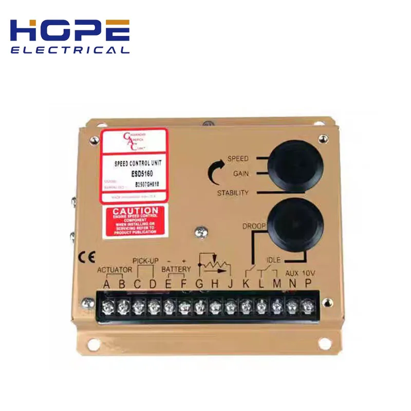 

Original ESD5160 Diesel generator set controller ESD5100 Series Isochronous, Variable Speed, Droop Governing Multi-V DC