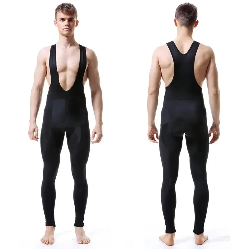 X-TIGER Thermal Cycling Bib Pants Winter Warm Men Mountain Bike Pants Bicycle Tights Coolmax 5D Gel Pad Keep Warm Bike Bib Pants