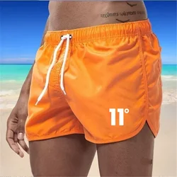 2024 Hot Products Summer Men's Swimwear Beach Pants Quick drying Shorts Black and White 11 Size LOOG Nine Color Solid Color Beac