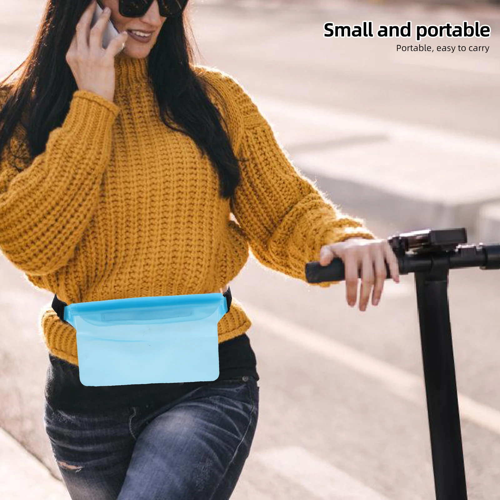 

2 Pcs Waterproof Bag Belt X Strap Pouch Pouches Phone Cell Camera Mobile Holder Storage Fanny Pack
