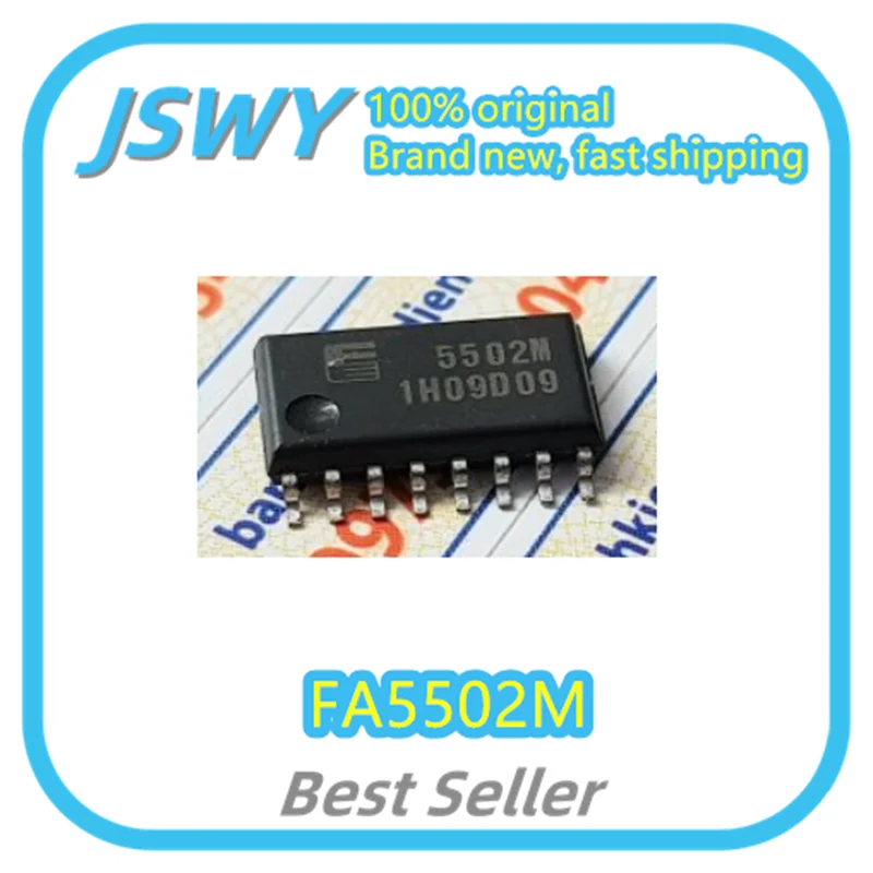 

(5/50pcs) FA5502M FA5502 Silkscreen 5502M SOP16 Power Factor Calibration Controller Brand New Ships Fast