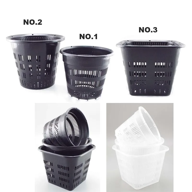 Mesh Pot Net Cup Basket Gardening Orchid Flowers Planting Nursery Pots Breathable Hydroponic Vegetable Plant Grow Garden Tools