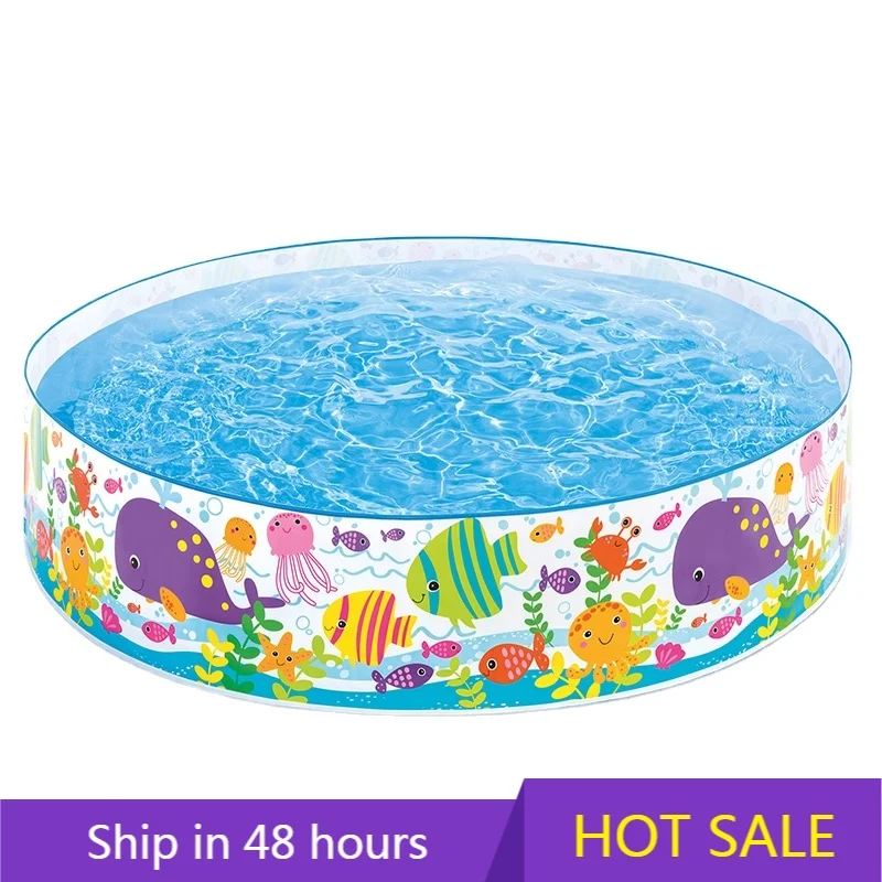 

YTYIN INTEX56452 Cartoon Pattern Pool Inflatable Children's Interactive Water Play Center Outdoor Garden Ground Swimming Pool