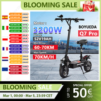 BOYUEDA Q7Pro Escooter 3200W Dual Motor 52V19AH Battery Dual Drive 10 Inch Adult E-Scooter Silent Tire Foldable Electric Scooter